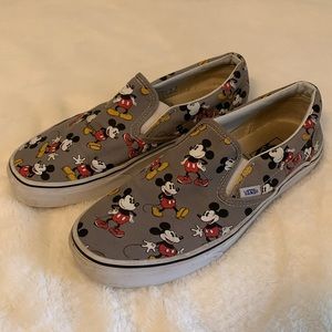 Vans Disney Mickey Mouse classic slip on size 10 women’s/8.5 men’s